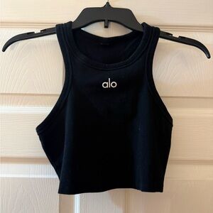 Small Alo Black Tank Top